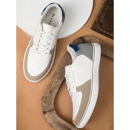 Mast & Harbour Men White Colourblocked Sneakers-picture-29