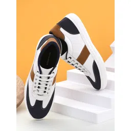 Mast & Harbour Men White Colourblocked Sneakers-picture-25