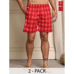 Mast & Harbour Pack Of 2 Printed Cotton Boxers BOXCOM153-S-picture-33