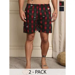 Mast & Harbour Pack Of 2 Printed Cotton Boxers BOXCOM42-S-picture-35