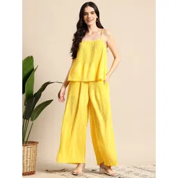 Mast & Harbour Plisse Detailed Top & Trouser Co-Ords-picture-36