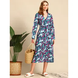 Mast & Harbour Print Midi Dress-picture-42