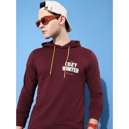 Mast & Harbour Printed Long Sleeves Hooded Sweatshirt-picture-10