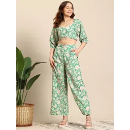Mast & Harbour Printed Top and Trousers Co-Ord Set-image-38