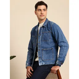Mast & Harbour Regular Pure Cotton Denim Jacket-picture-32