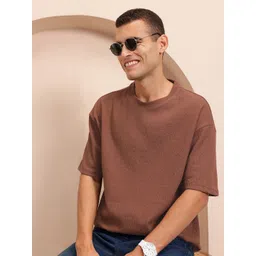 Mast & Harbour Relaxed Crinkle Drop-Shoulder Sleeves T-shirt-picture-15