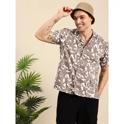 Mast & Harbour Relaxed Fit Resort Collar Opaque Floral Printed Casual Shirt-picture-14