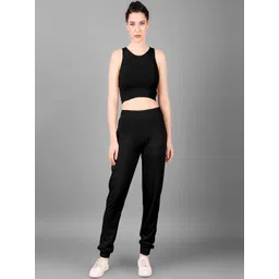 Mast & Harbour Round Neck Sleeveless Top With Jogger Co-Ords-picture-12