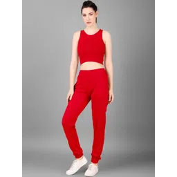 Mast & Harbour Round Neck Sleeveless Top With Jogger Co-Ords-picture-13