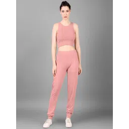 Mast & Harbour Round Neck Sleeveless Top With Joggers Co-Ords image 1
