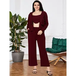 Mast & Harbour Round Neck Sleeveless Top With Trousers Co-Ords-picture-14