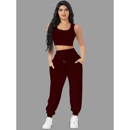 Mast & Harbour Round Neck Sleeveless Top With Trousers Co-Ords-picture-16