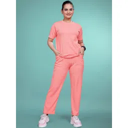 Mast & Harbour Round Neck Top & Trousers Co-Ord Set-picture-39