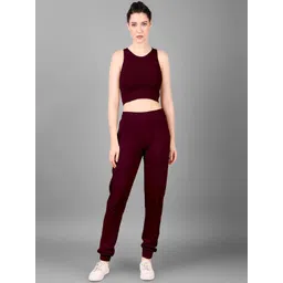 Mast & Harbour Round Neck Top With Joggers Co-Ords-picture-37