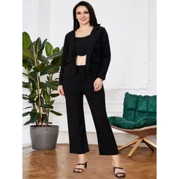 Mast & Harbour Round Neck Top With Trousers Co-Ords-picture-36