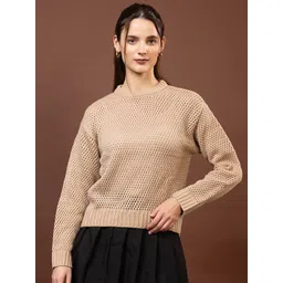 Mast & Harbour Round Neck Woolen Pullover-picture-31