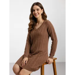 Mast & Harbour Self Design Sheath Dress-picture-11