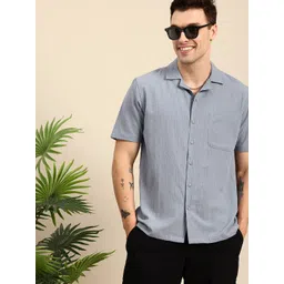 Mast & Harbour Self Striped Casual Shirt-picture-24