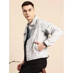 Mast & Harbour Shearling Denim Jacket-picture-41