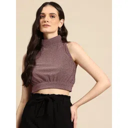 Mast & Harbour Sheen Crop Top-picture-30