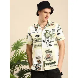 Mast & Harbour Slim Fit Printed Casual Shirt-picture-18