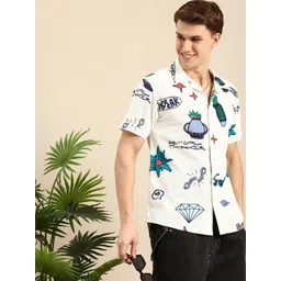 Mast & Harbour Slim Fit Printed Casual Shirt-picture-17