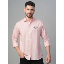 Mast & Harbour Spread Collar Long Sleeves Linen Relaxed Fit Shirt-picture-32