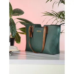 Mast & Harbour Structured Tote Bag with Tasselled-picture-37