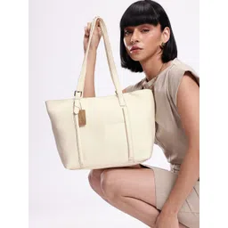 Mast & Harbour Textured Structured Shoulder Bag With Buckle-picture-14