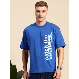 Mast & Harbour Typography Print Drop-Shoulder Sleeves T-shirt-picture-15
