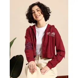 Mast & Harbour Typography Print Hooded Sweatshirt-picture-23