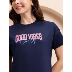 Mast & Harbour Typography Print Pure Cotton T-shirt image 5