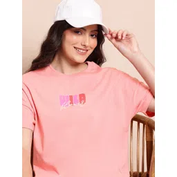 Mast & Harbour Typography Print Relaxed Fit Cotton T-shirt-picture-16