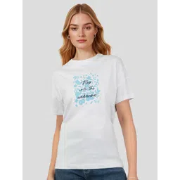 Mast & Harbour Typography Print Relaxed Fit Cotton T-shirt-picture-19