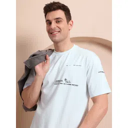 Mast & Harbour Typography Printed Relaxed Fit T-shirt-picture-25