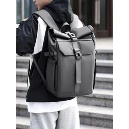 Mast & Harbour Unisex Large Solid Backpacks-picture-22