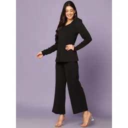 Mast & Harbour V-Neck Long Sleeves Top With Trousers Co-Ords-picture-24
