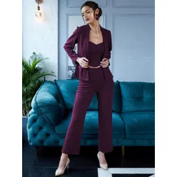 Mast & Harbour V-Neck Top With Trousers Co-Ords-picture-36