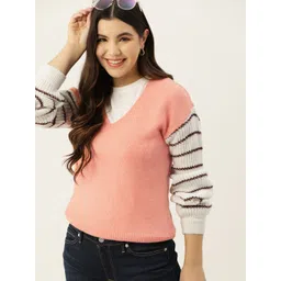 Mast & Harbour Women Acrylic Pullover-picture-26