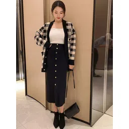 Mast & Harbour Women Checked Cardigan-picture-37