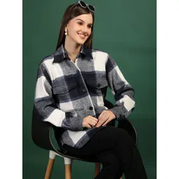 Mast & Harbour Women Checked Woven Jacket-picture-22