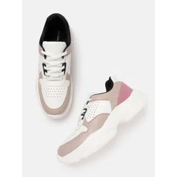 Mast & Harbour Women Cololurblocked Perforated Sneakers-picture-25