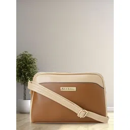 Mast & Harbour Women Colourblocked Crossbody Leather Sling Bag-picture-23