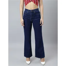 Mast & Harbour Women Flared High-Rise Highly Distressed Stretchable Jeans-picture-38