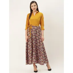 Mast & Harbour Women Floral Printed Maxi Dress-picture-38