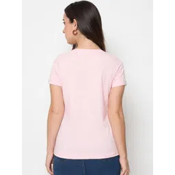 Mast & Harbour Women Floral Printed Pure Cotton T-shirt image 2