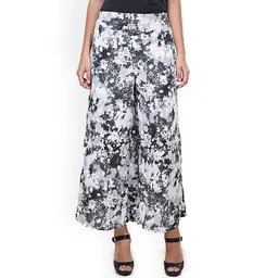 Mast & Harbour Women Floral Printed Relaxed Easy Wash Trousers-picture-12