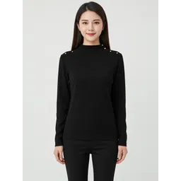 Mast & Harbour Women High Neck T-shirt-picture-15