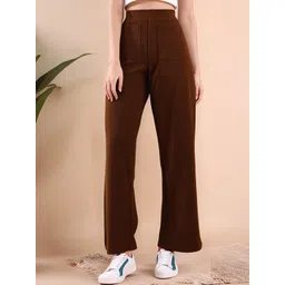 Mast & Harbour Women High-Rise Easy Wash Trousers-picture-30