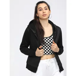 Mast & Harbour Women Hooded Anti Odour Front-Open Sweatshirt-picture-12